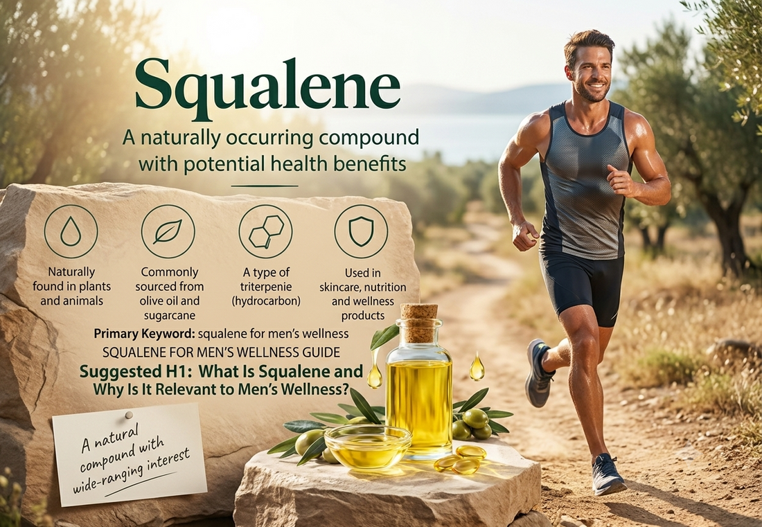 Squalene for Active Men: Nutrition, Energy and Wellness